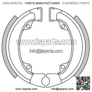 Brake shoes rear GF.1198 Honda or 50/PX 50/QR 50 and