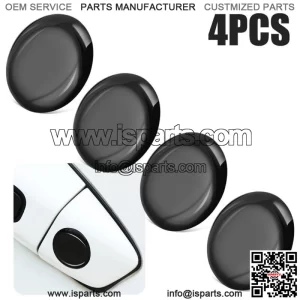 4Pcs Black Car Parts Door Lock Keyhole Stickers Cover Protector Car Accessories (For: Ford F-150)