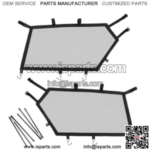 For Can-Am Maverick X3 R RR Window Nets Shade Shield Net Door Scratch Prevention