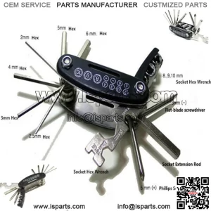 Motorcycle Repair Tool Bike Accessories 15-in-1 Allen Key Hex Wrench Screwdriver (For: More than one vehicle)