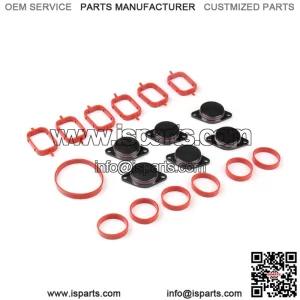 BMW Diesel Engine Eddy Swirl Flap Repair Kit 33MM 6PCS with Leather Ring #Black