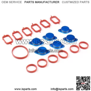 BMW Diesel Engine Eddy Swirl Flap Repair Kit 33MM 6PCS with Leather Ring #Red