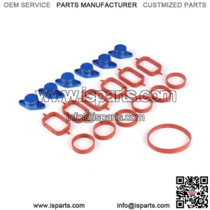BMW Diesel Engine Eddy Swirl Flap Repair Kit 22MM 6PCS with Leather Ring #Blue