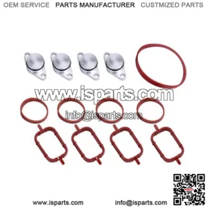 BMW Diesel Engine Vortex Swirl Flap Repair Kit 22MM 4PCS with Leather Ring #Silver