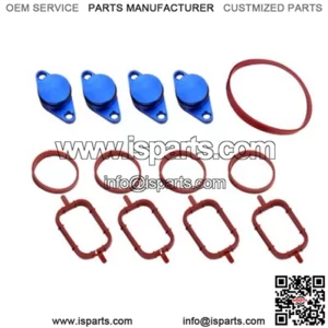 BMW Diesel Engine Vortex Swirl Flap Repair Kit 22MM 4PCS with Leather Ring #Blue
