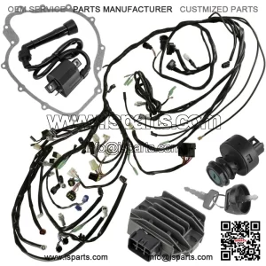 Wire Harness & Ignition Rebuild Kit for Yamaha Rhino 660 YXR660 4x4 2005 (Fits: Yamaha Rhino 660)