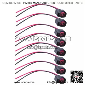 8Qty EV6 EV14 Injector Connector For USCAR Pigtail Harness Socket Plug LS2LS3LS7