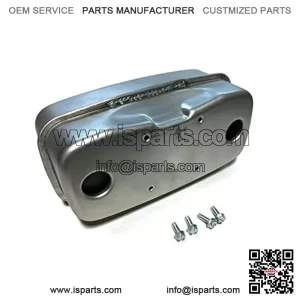 Exhaust muffler replaces 951-0616B 751-0616B Dual Inlet fits some MTD Cub Cadet Troy-Bilt Craftsman with Bolts