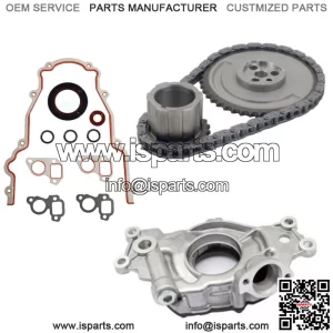 New LS High Volume Oil Pump Parts Change Kit+Gaskets &Timing Chain RTV 5.3L 6.0L (For: More than one vehicle)