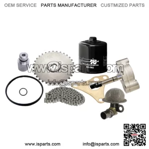 Rhino 660 Oil Pump Gear Chain Relief Valve Strainer K&N Filter Complete Rebuild (Fits: Yamaha Rhino 660)