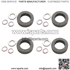 C5NE9F596A Injector Seal Kit SET OF 4 Fits Ford 5000 535 5600 6600 6710 7610