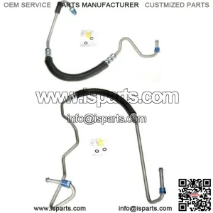 Set of 2 Power Steering Pressure Line Hoses Assemblies Pair for Chevy Chevrolet (For: More than one vehicle)