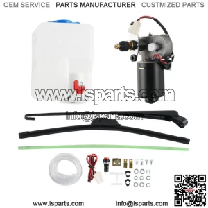 For Can Am Maverick X3 UTV Electric Windshield Wiper + Windshield Washer Bottle