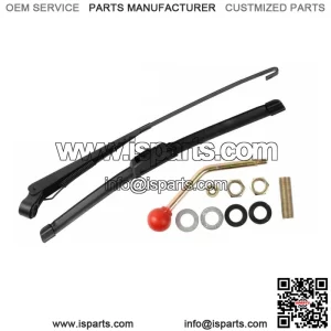 UTV Manual Hand Operated Windshield Wiper Rubber Blade Universal Replacement Kit (For: More than one vehicle)