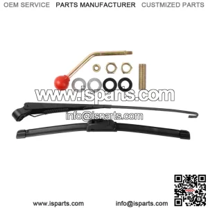 Set Universal UTV Manual Hand Operated Windshield Window Wiper Rubber Blade 16" (For: More than one vehicle)