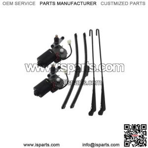 2pcs Premium Universal 12V Electric UTV Windshield Standard Wiper Motor Kit(For: More than one vehicle)
