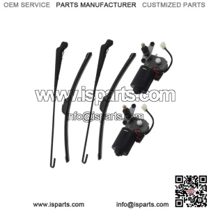 2Set UTV Electric Windshield Wiper Motor Kit for John Deere Gator/Kawasaki Mule (For: More than one vehicle)