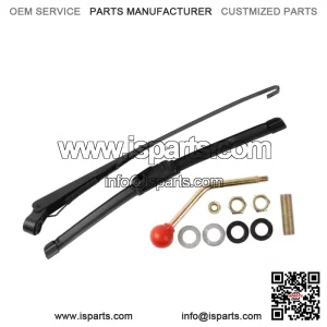 UTV Manual Hand Operated Windshield Wiper Rubber Blade Universal Replacement Kit (Fits: Yamaha Rhino 660)