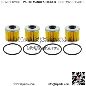 2004-2014 Honda Sportrax 450 TRX450 R ER OEM Oil Filter & O-Ring (Set of 4) H82