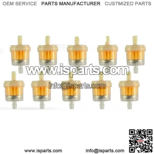 10pcs Inline Gas Fuel Filter 6MM 7MM 1/4" For Lawn Mower Small Engine Car Parts (For: Ford F-150)