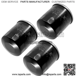 3 Pack Oil Filter for Yamaha YFM660 Grizzly YXR660 Rhino YFM450 Kodiak YYFM450Fx (For: 2006 Yamaha Rhino 660)