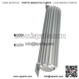 12" Dual Pass Aluminum Finned Transmission Oil Cooler w/ 1/4" NPT fittings