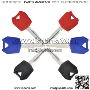 6 Motorcycle Parts Blank Key Uncut Blade For Kawasaki NINJA ZX-6R ZX-10R ZX-12R (For: More than one vehicle)