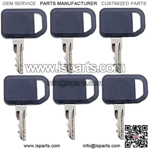 6PCS Ignition Keys AM131841 for Bobcat Gehl John Deere Gator Mower Tractor 300 400 GT GX LX Series 130 160 165 4X2 6X4 L172 L186