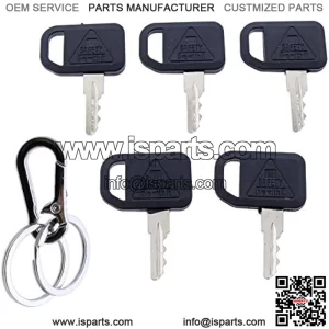 5PCS Ignition Keys AM131841 for John Deere 300 400 GT GX LX Series 130 160 165 Gator 4X2 6X4 Gator Key