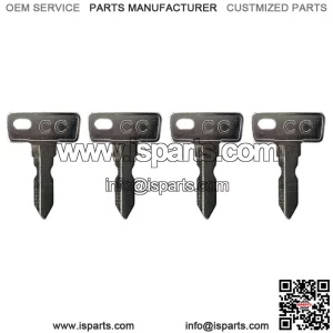 (4) Club Car DS 1982+ Gas/Electric Golf Cart Key Replacement Ignition Keys