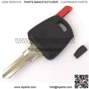 Uncut Key Blank for Peugeot Speedfight and Vivacity INCLUDES Transponder Chip.