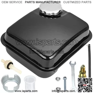 Gas Fuel Tank for Predator 212cc 224cc 196cc 200cc Coleman CT200U BT200x KT196 Baja Warrior Massimo MB200 Mini Bike GX160 GX200 Engine Hammerhead 80t Go Kart Parts 0.81 gallons