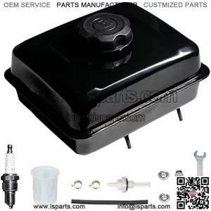 Enlarged 1 Gallon Screw on Fuel Tank For Predator 212 6.5hp 224cc Engine Coleman 196cc Mini bike , KT196 Go kart, BT200X CT200U CT200UEX, Baja Warrior MB200, Honda GX160 GX200 Clone Engine