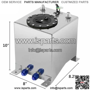2.5 Gallon / 10L Fuel Cell Tank Aluminum Racing Drift W/ Level Sender