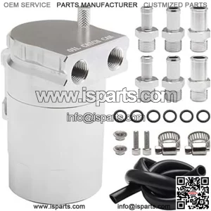 05007 Engine Oil Breathing Pot # Silver