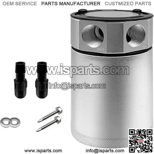 05018 Oil Breather Pot # Silver