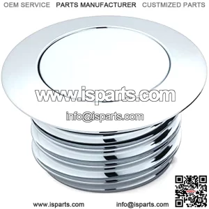 Kuryakyn 7178 Vented Flush Mount Pop-Up Fuel Tank/Gas Cap with Right-Hand Threads for 1996-2019 Harley-Davidson Motorcycles with Screw Tanks, Chrome