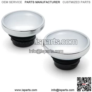 Milwaukee Twins Stock Style Gas Cap Set For Harley 1983-1995