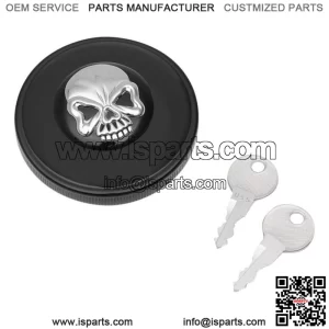Drag Specialties Screw-In Locking Skull Gas Cap For Harley 1996-2018