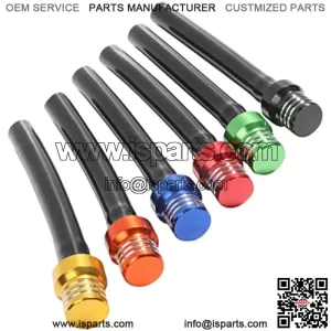 6pcs Colorful Breather Hose Gas Fuel Tank Cap,Atv Gas Fuel Cap,Universal CNC Tube One Way Valve Aluminum Breather Valve,Compatible with ATV Quad CRF YZF RMZ KLX DRZ Pit Dirt Bike Motorcycle