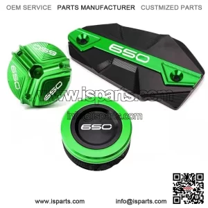 Kawasaki Z650 Ninja650 CNC Brake Fluid Reservoir Cover Engine Oil Filler Cap