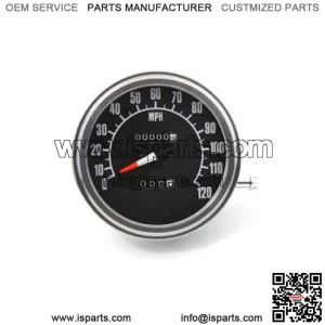 V-Twin Mfg. 120 Mph Speedometer For Harley FL / FX 1981-1990