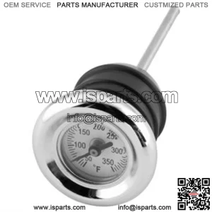 Biker's Choice Oil Tank Dipstick Temperature Gauge For Harley
