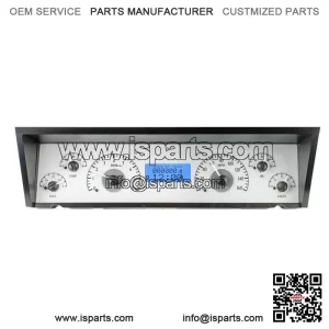 77-90 Impala Caprice Analog Gauge Kit Silver Blue VHX-77C-CAP-S-B