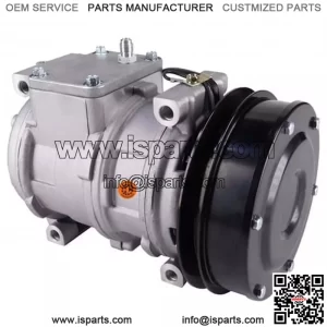 88RE46657 Nippondenso 10PA17C Compressor, w/ 1 Groove Clutch-Fits John Deere