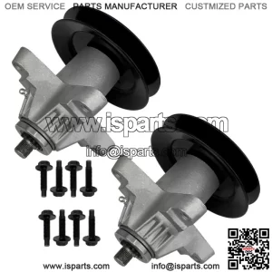 2 Spindle Assembly W/Pulley For Troy Bilt Tb2450 HOrse Mustang XP Rzt 50in Deck