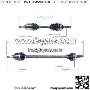 Pair Set of 2 Front CV Axle Shafts For Prizm Celica Corolla (For: Toyota)