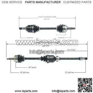 For Toyota Camry Celica GT GTS FWD Pair of Front CV Axle Shafts Set (For: Toyota)