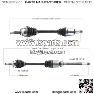 Pair Set of 2 Front AAR CV Axle Shafts For Lexus RX350 Toyota 3.5l AWD (For: Toyota)