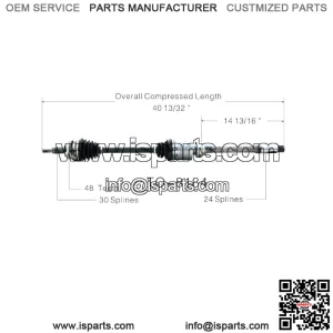 For Toyota Sienna 04-10 FWD Front Passenger Right CV Axle Shaft TO-8184 (For: Toyota)